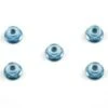 Tamiya Anodized Flange Lock Nuts 4mm (5)