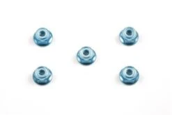 Tamiya Anodized Flange Lock Nuts 4mm (5)
