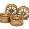 Tamiya M Narrow 10 Spoke Wheels Gold X 4