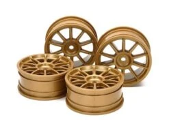Tamiya M Narrow 10 Spoke Wheels Gold X 4