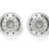 Tamiya RC Metal Plated Front Wheels - For Tractor Truck 22mm Width