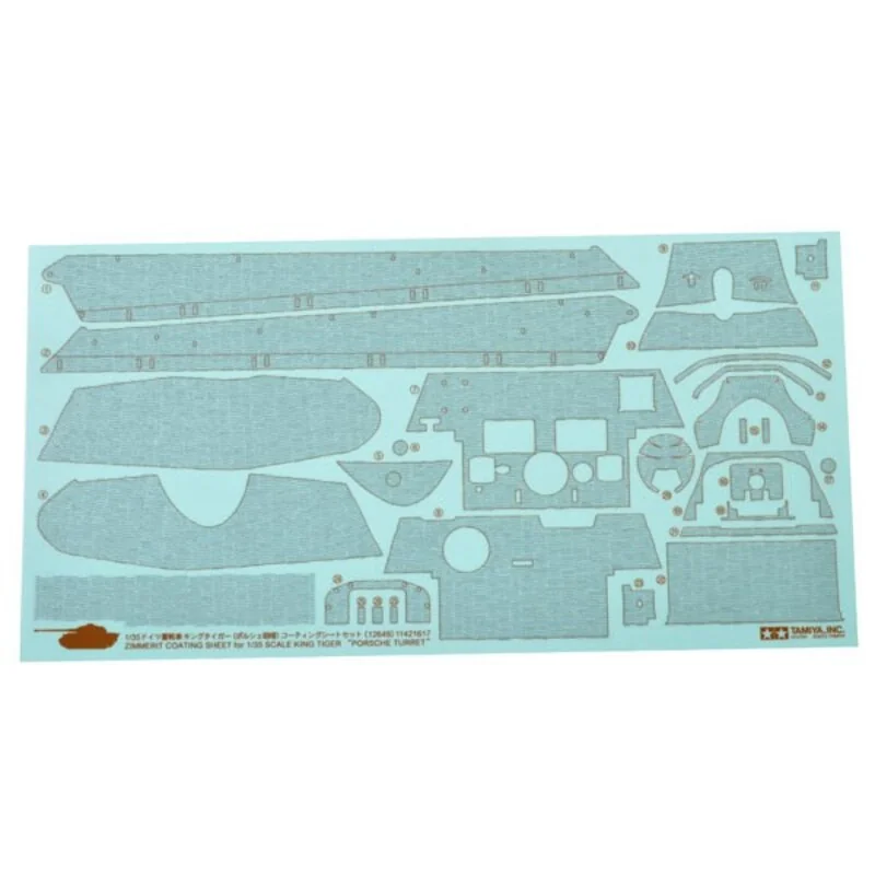 Tamiya Stickers Zimmerit King Tiger P. Model Kit