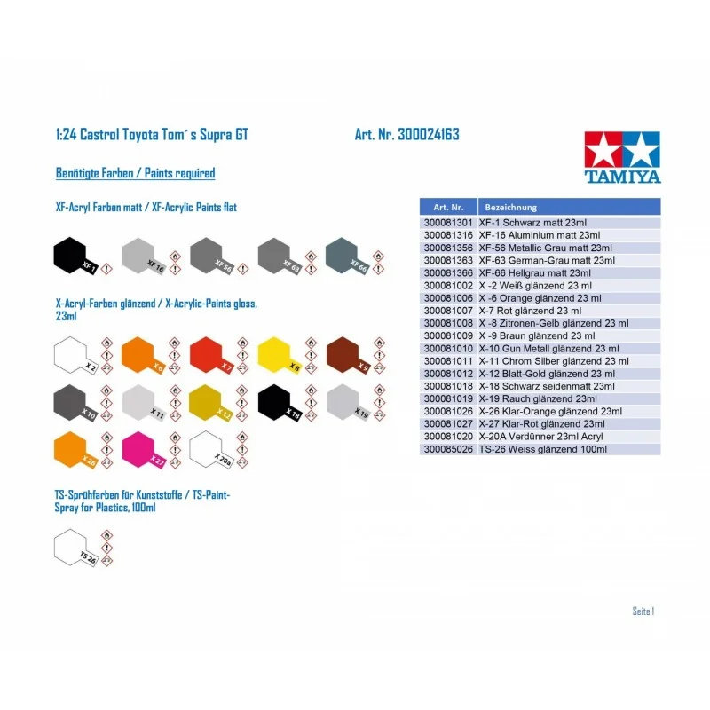 Tamiya Castrol Toyota Supra GT Model Kit - Image 4