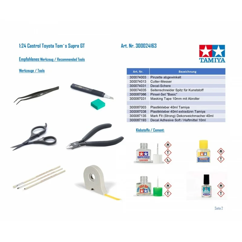 Tamiya Castrol Toyota Supra GT Model Kit - Image 6