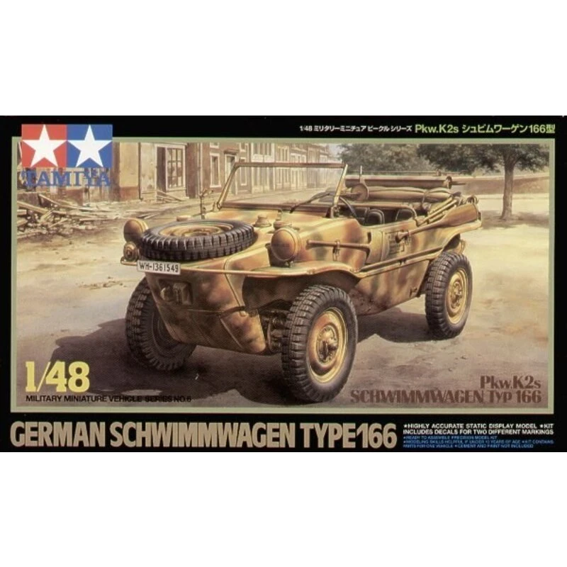 Tamiya Schwimmwagen Type 166 Model Kit - Image 2
