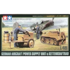 Tamiya Luftwaffe Kettenkrad With Aircraft Power Supply Unit Model Kit