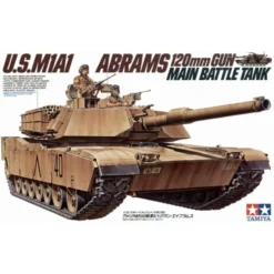 Tamiya M1A1 Abrams 120mm Gun Main Battle Tank Model Kit