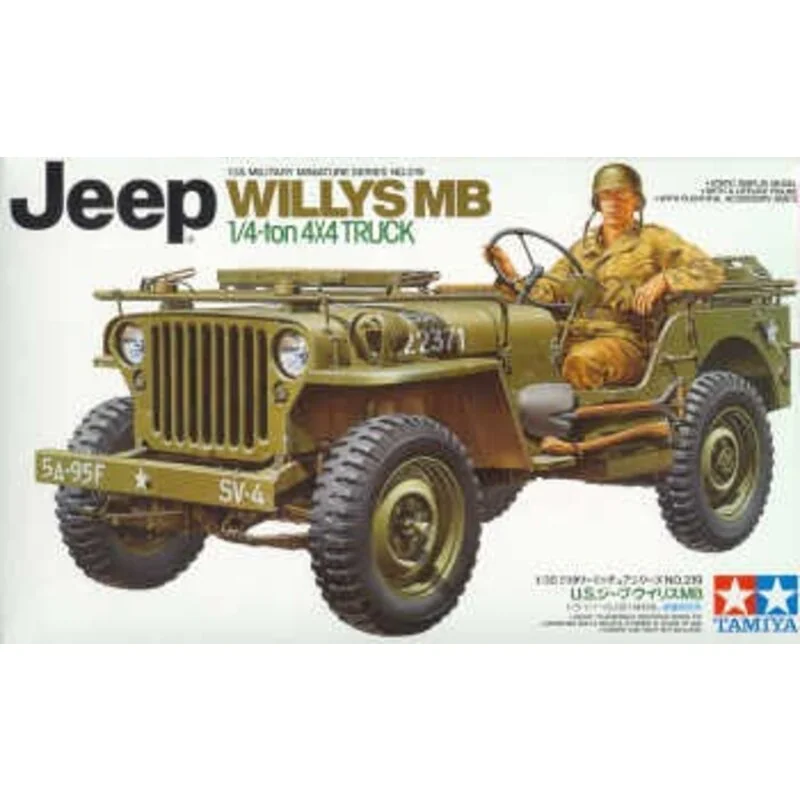 Tamiya Willys MB Jeep With Driver & Decals For 5 Versions Model Kit - Image 5