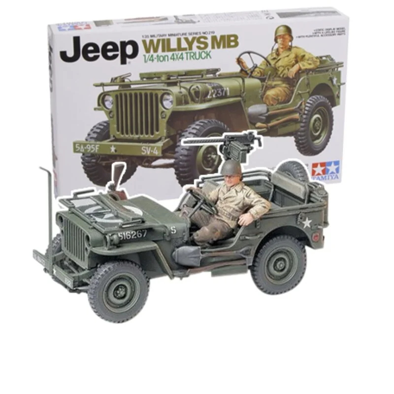 Tamiya Willys MB Jeep With Driver & Decals For 5 Versions Model Kit