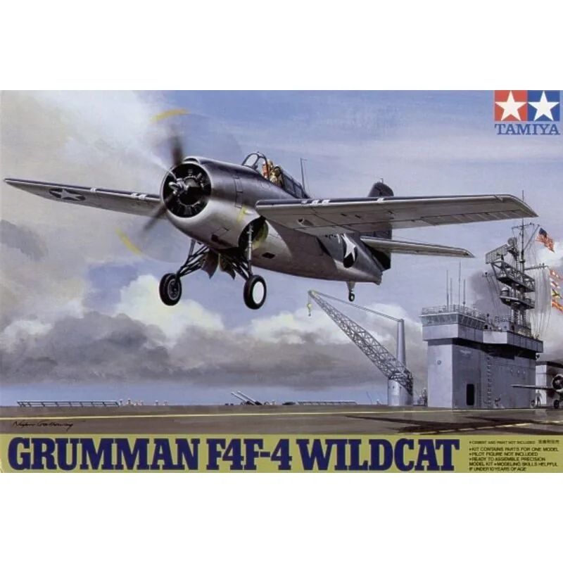 Tamiya Grumman F4F-4 Wildcat Model Kit - Image 2