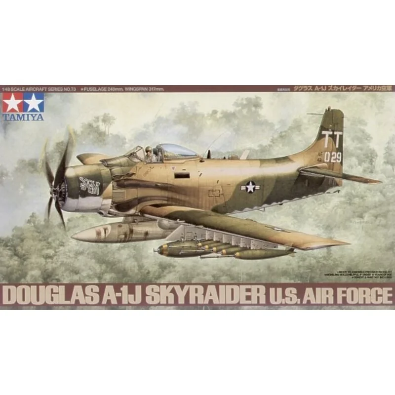 Tamiya Douglas A-1J Skyraider USAF Model Kit - Image 2